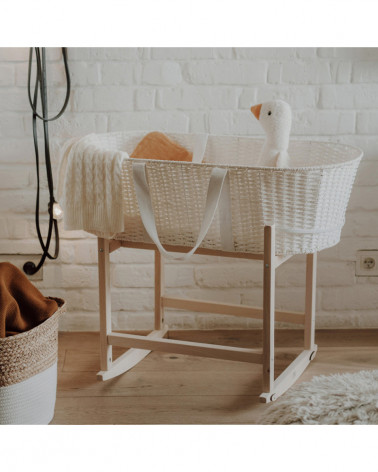 Support couffin à bascules - bois naturel