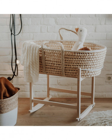 Support couffin à bascules - bois naturel