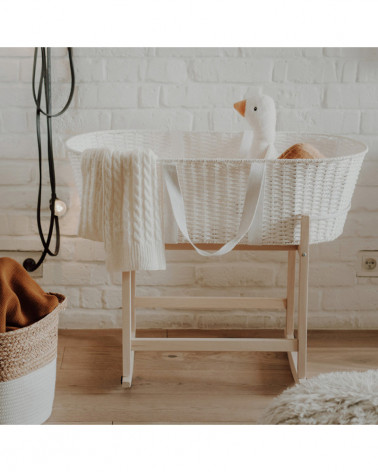 Support couffin à bascules - bois naturel