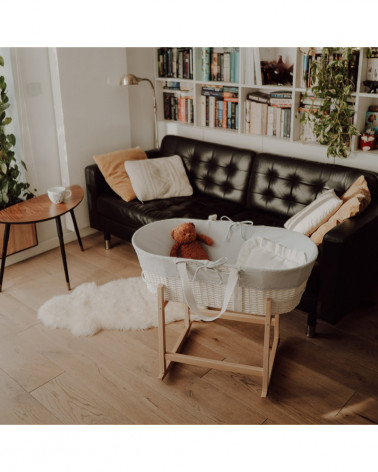 Support couffin à bascules - bois naturel