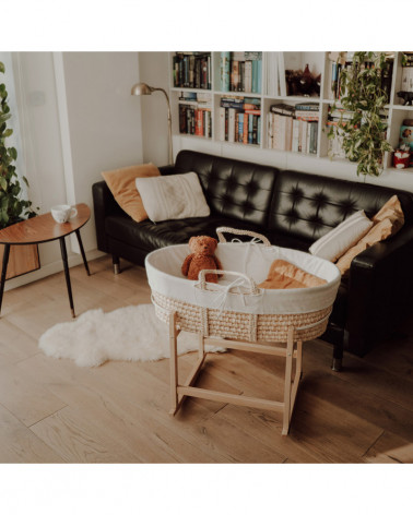 Support couffin à bascules - bois naturel