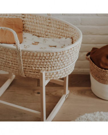 Support couffin à bascules - bois naturel