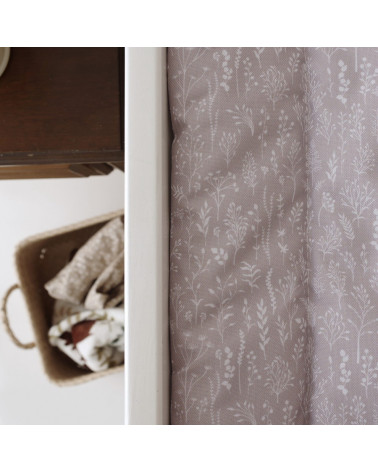 Matelas à langer souple 40 cm x 70 cm - fleurs délicates beige