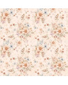 papier peint enfant fleurs tons orange
