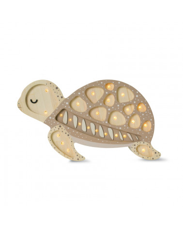 Lampe veilleuse en bois tortue - Sand