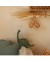 Lampe veilleuse en bois mini - dino military green