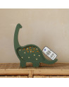 Lampe veilleuse en bois mini - dino military green