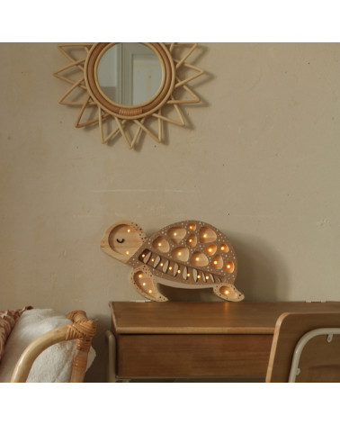 Lampe veilleuse en bois tortue - Sand