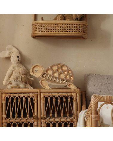 Lampe veilleuse en bois tortue - Sand