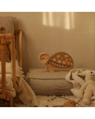 Lampe veilleuse en bois tortue - Sand