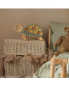 Lampe veilleuse en bois tortue -  galapagos sauge