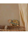 Lampe veilleuse en bois tortue -  galapagos sauge