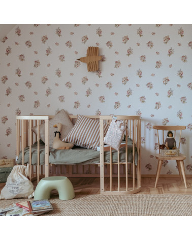 Papier peint enfant - mini bouquets vintage