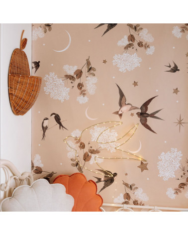 Papier peint hirondelles