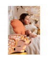 Lampe veilleuse en bois biche marron