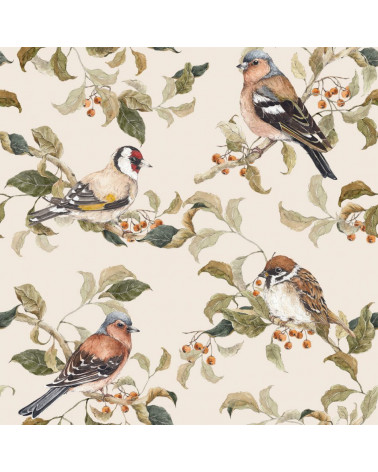 échantillon papier peint les oiseaux d'octobre