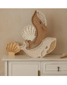 Lampe veilleuse en bois coquillage mini - pearl white little lights