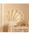 Lampe veilleuse en bois coquillage mini - pearl white little lights