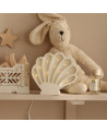 Lampe veilleuse en bois coquillage mini - pearl white little lights