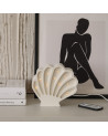 Lampe veilleuse en bois coquillage mini - pearl white little lights