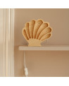 Lampe veilleuse en bois coquillage mini - bois naturel little lights
