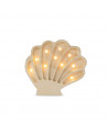 Lampe veilleuse en bois coquillage mini - bois naturel little lights