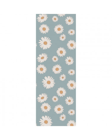 Papier peint enfant pâquerettes fond bleu - Tuscan Daisies