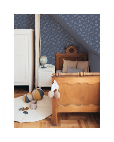 Papier peint Nuit à Livourne fond bleu