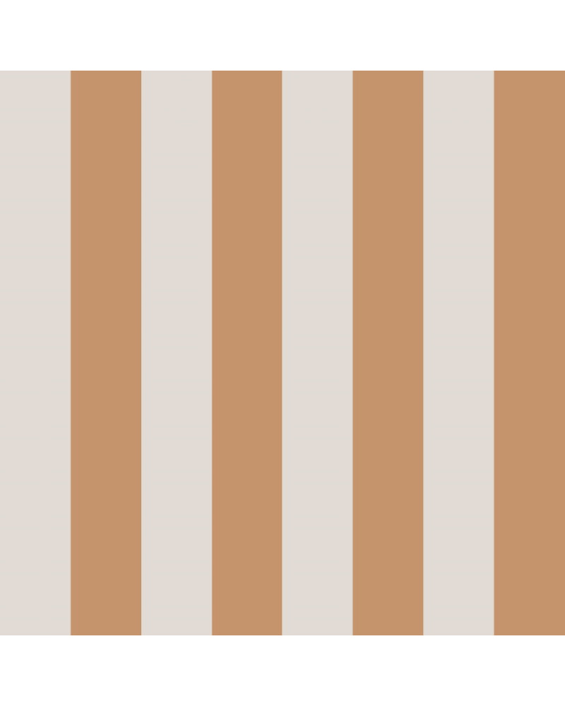 Papier peint enfant à rayures Portofino Caramel