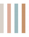 échantillon papier peint enfant à rayures colorées Portofino