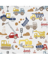 Papier peint enfant chantier de construction en couleurs