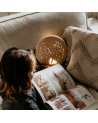 Lampe veilleuse ronde en bois -  Ciel