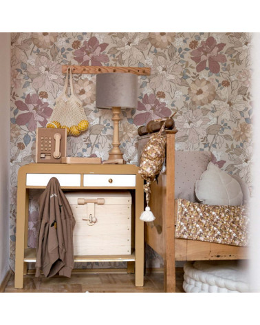 Papier peint enfant à fleurs - Marigold