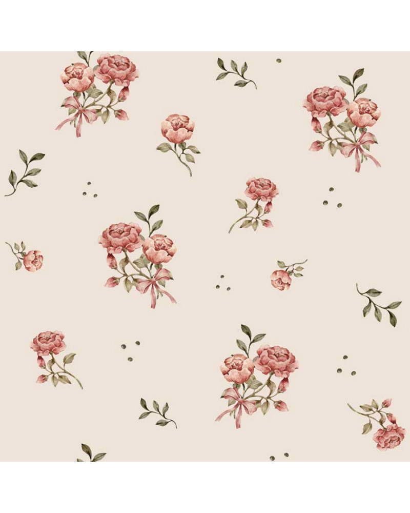 Papier peint enfant Old English flowers