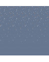 Papier peint enfant petites étoiles fond bleu