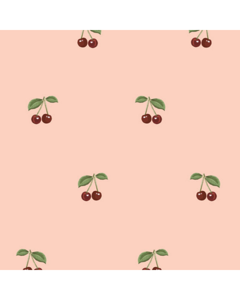 Echantillon papier peint enfant petites cerises