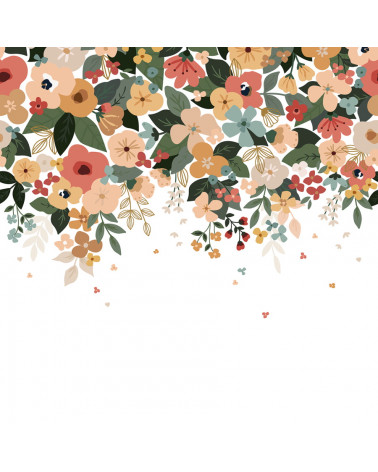 Papier peint panoramique Bloem grandes fleurs - Lilipinso