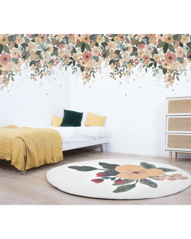 Papier peint panoramique Bloem grandes fleurs - Lilipinso