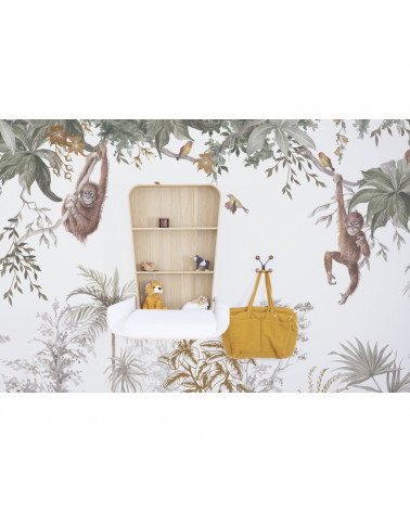 Papier peint panoramique les singes UTAN - Lilipinso
