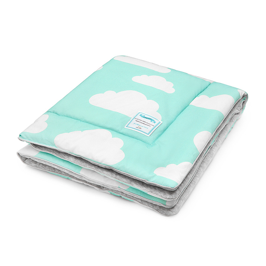Couverture chaude menthe nuages
