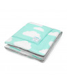 Couverture chaude menthe nuages