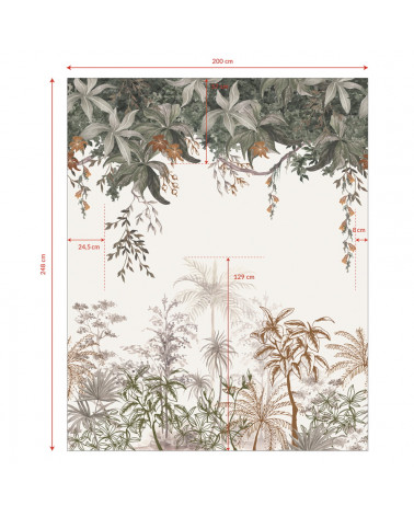 Papier peint panoramique jungle indonésienne - Lilipinso
