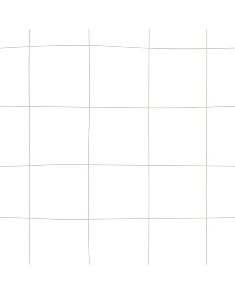 Papier peint enfant grands carreaux irréguliers blancs