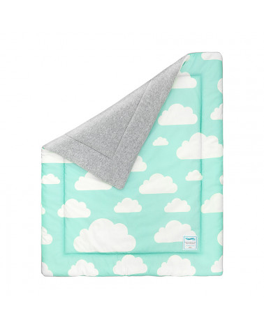 Couverture menthe nuages