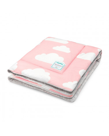 Couverture chaude rose nuages