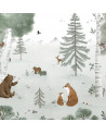 Papier peint enfant KHARU Forêt et animaux - Lilipinso