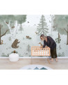 Papier peint enfant KHARU Forêt et animaux - Lilipinso