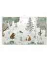Papier peint enfant KHARU Forêt et animaux - Lilipinso