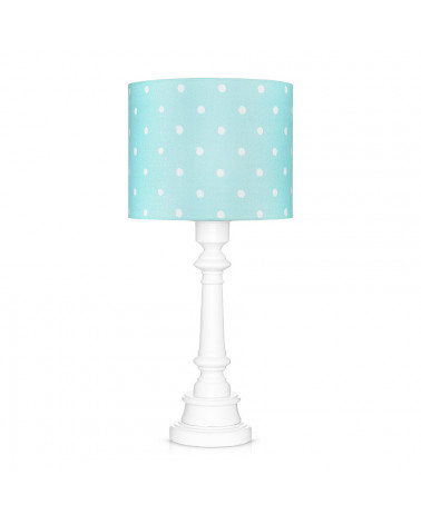 Lampe à poser pois menthe