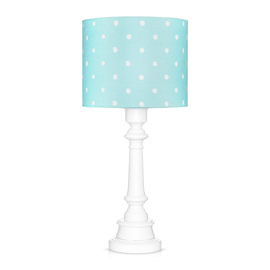 Lampe à poser pois menthe